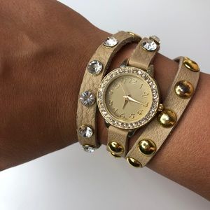 Wrap around watch bracelet